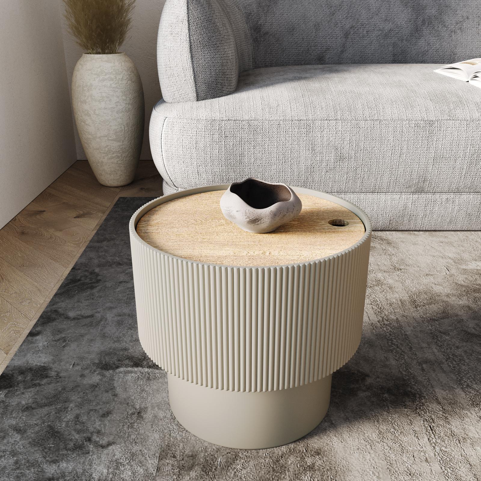 Contenitore Tavolino Sgabello Tavolino Petra Contenitore In Resina