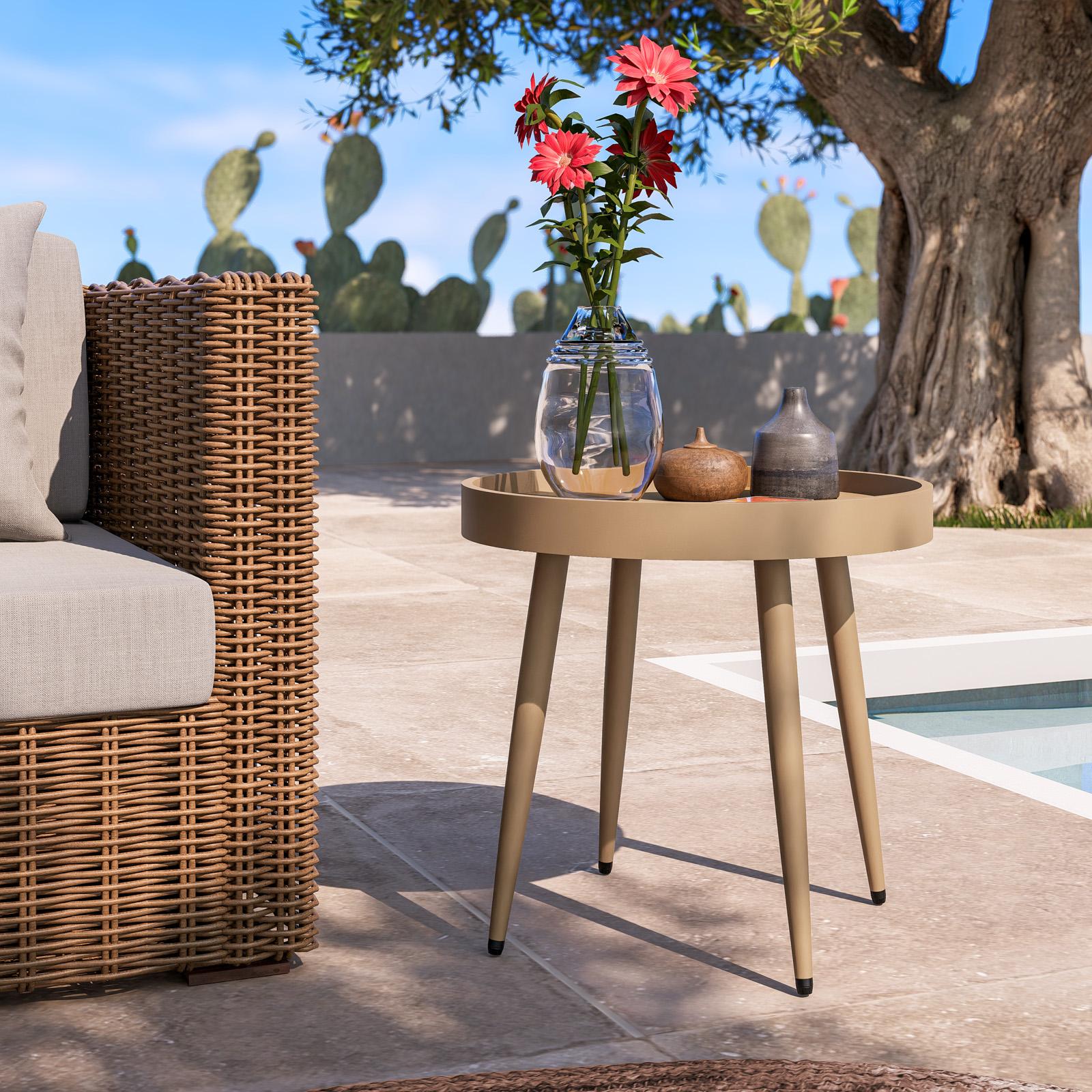 Tavolo Rotondo Tavolino Basso Da Esterno Leroy Merlin Tavolino