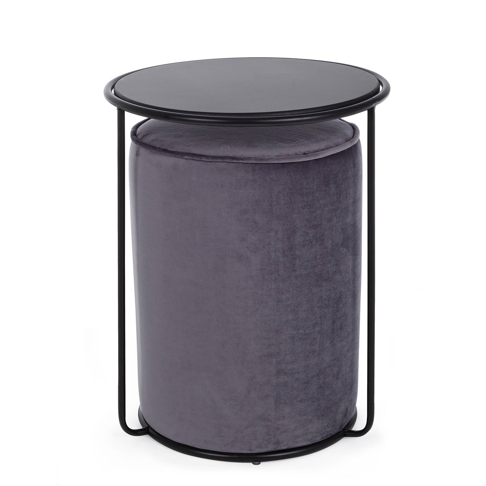 Pouf poggiapiede grande rettangolare. Pouf tavolino grigio moderno