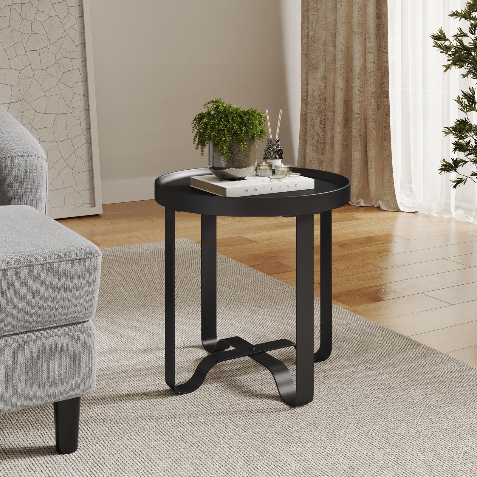 Vassoio Decorativo Rotondo Scanalato In Resina – 28x4 Cm, Nero O Bianco, Per Soggiorno, Bar E Cucina