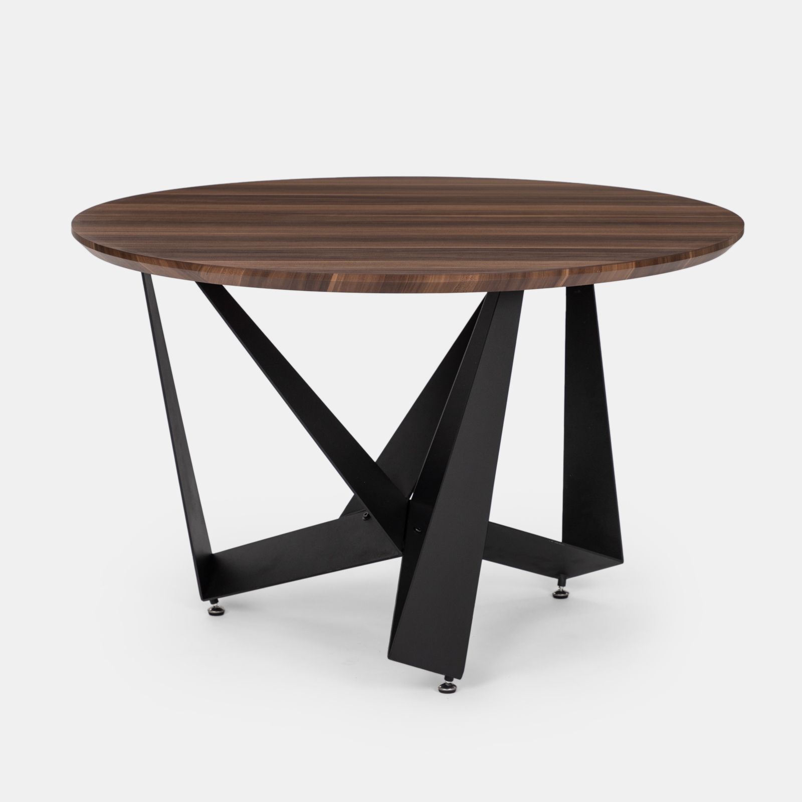 Tavolo 120x70 cm in legno noce e gambe nere - Glimner