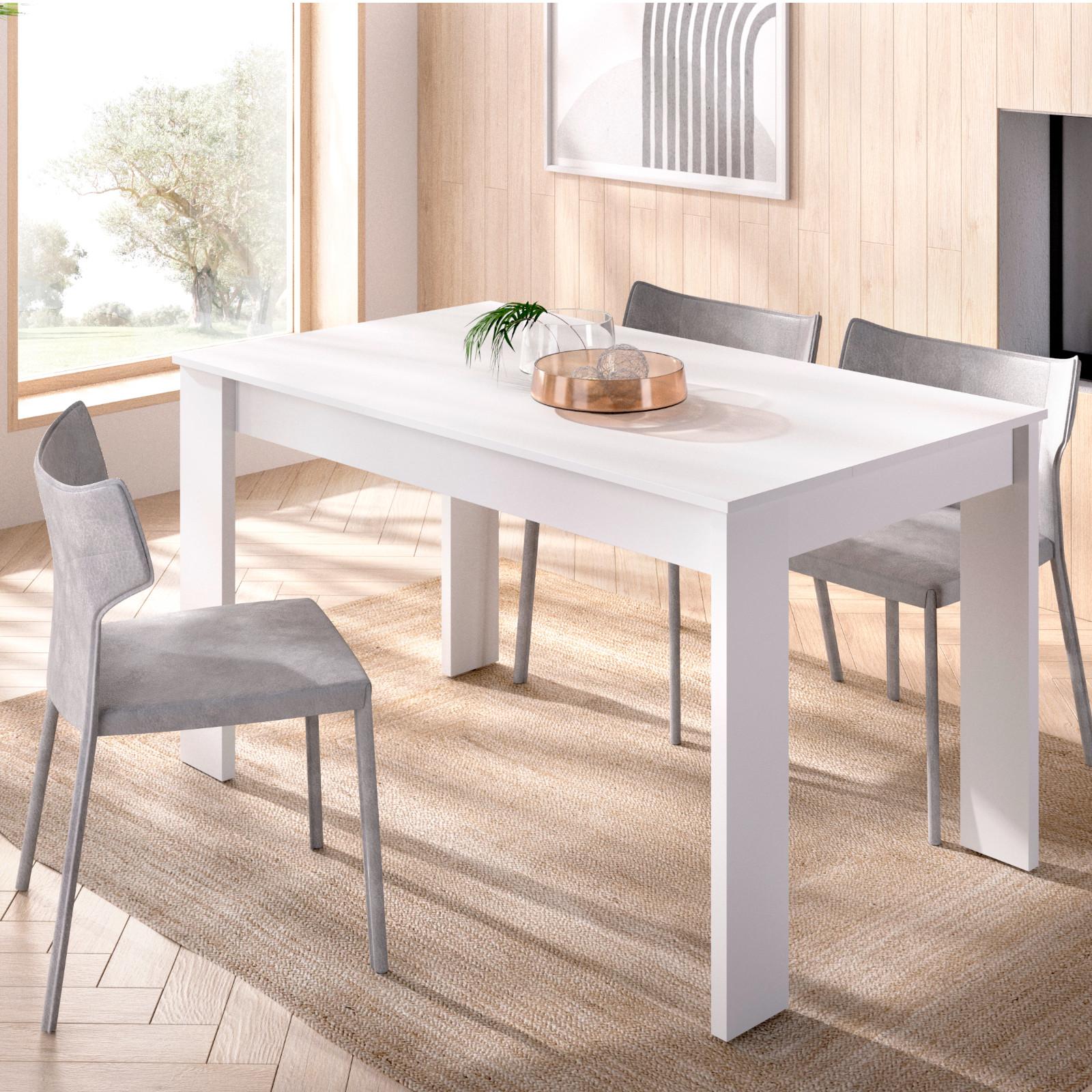 Comodino Scandinavo Home Deco Factory - Legno Bianco, 35x35x48 Cm Con Cassetto