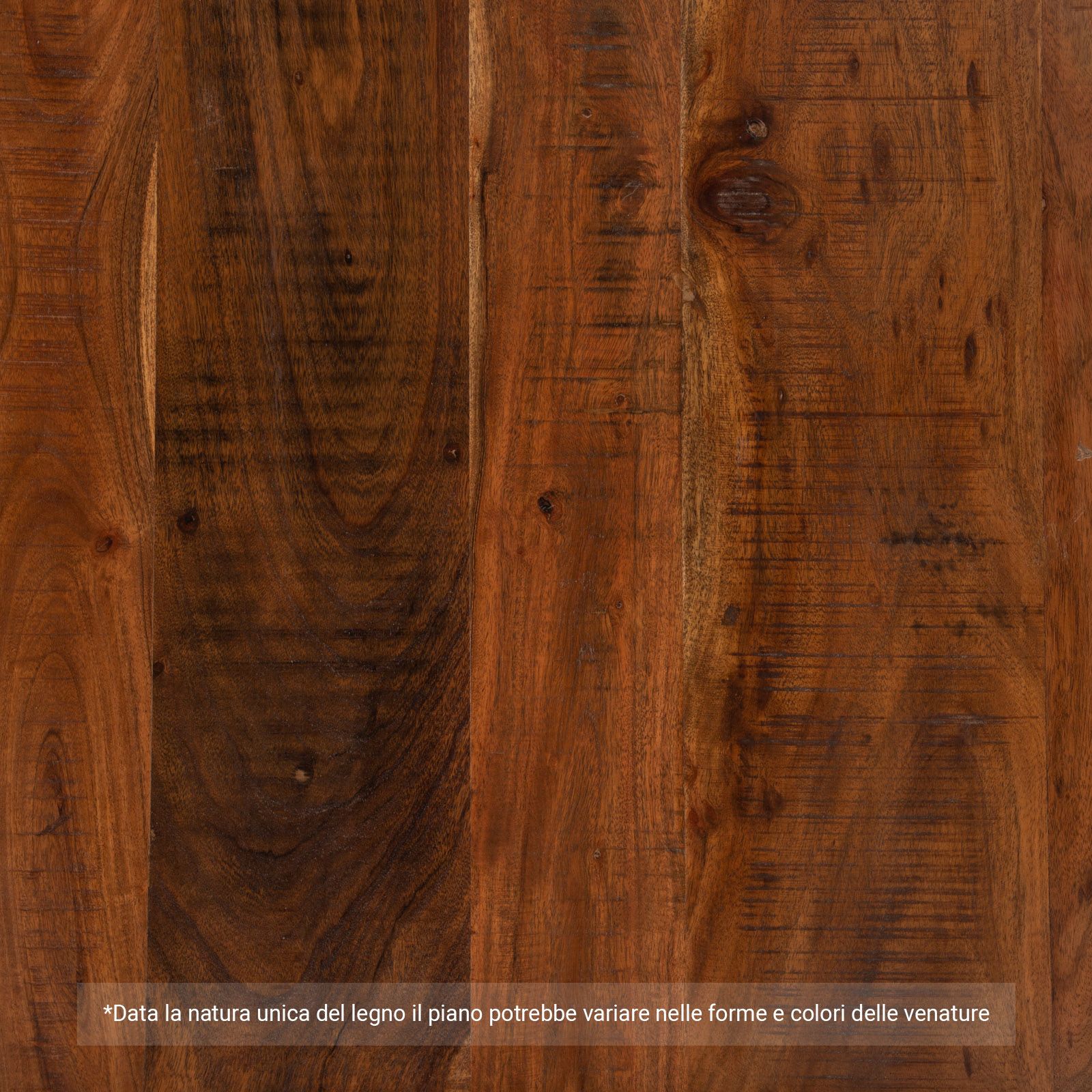 Tavolo 200x100 cm piano in legno di acacia 50 mm e gambe a X 7x7 in