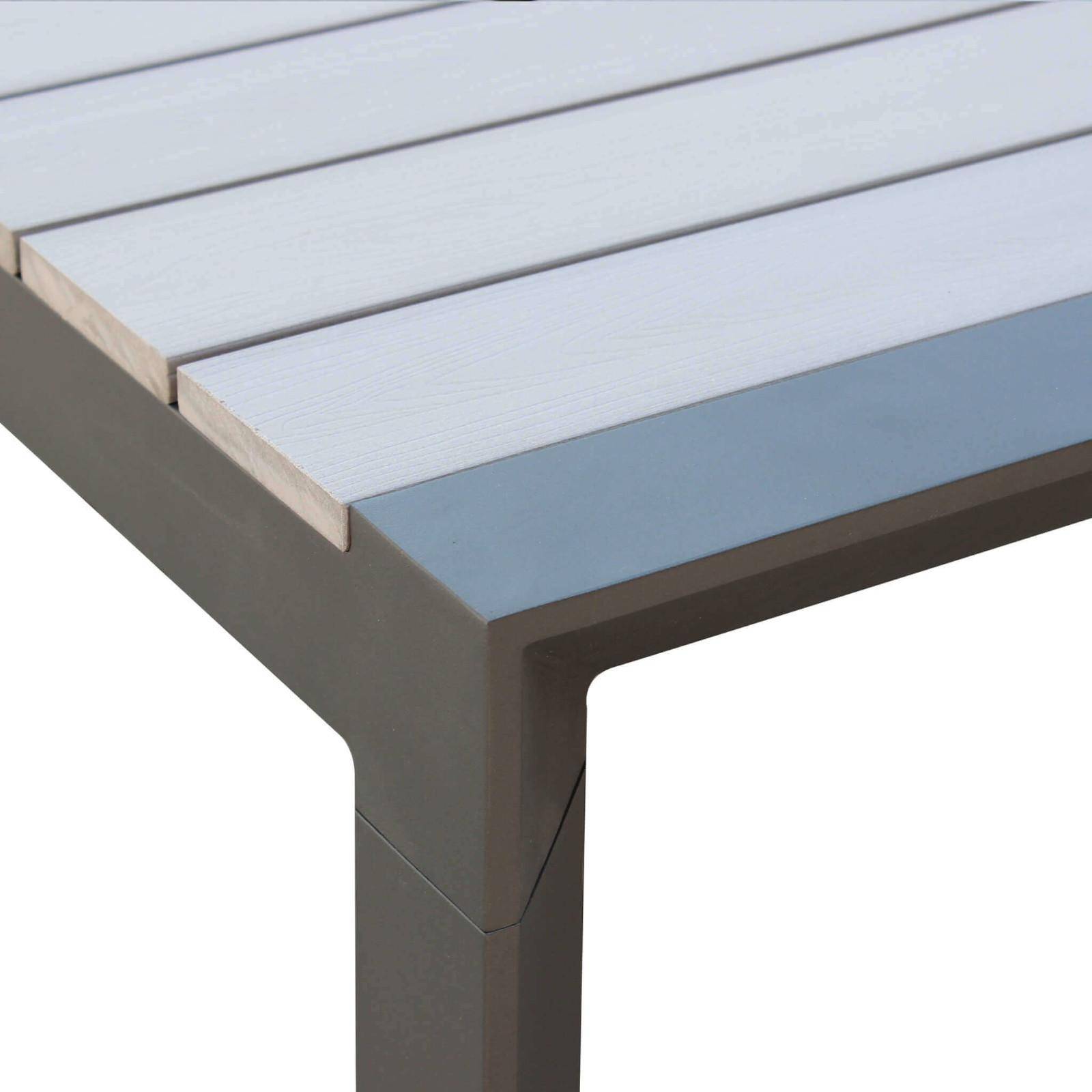 Tavolo da giardino in alluminio allungabile BELLUNO misura 160 / 240 x 100  h 75 colore ANTRACITE