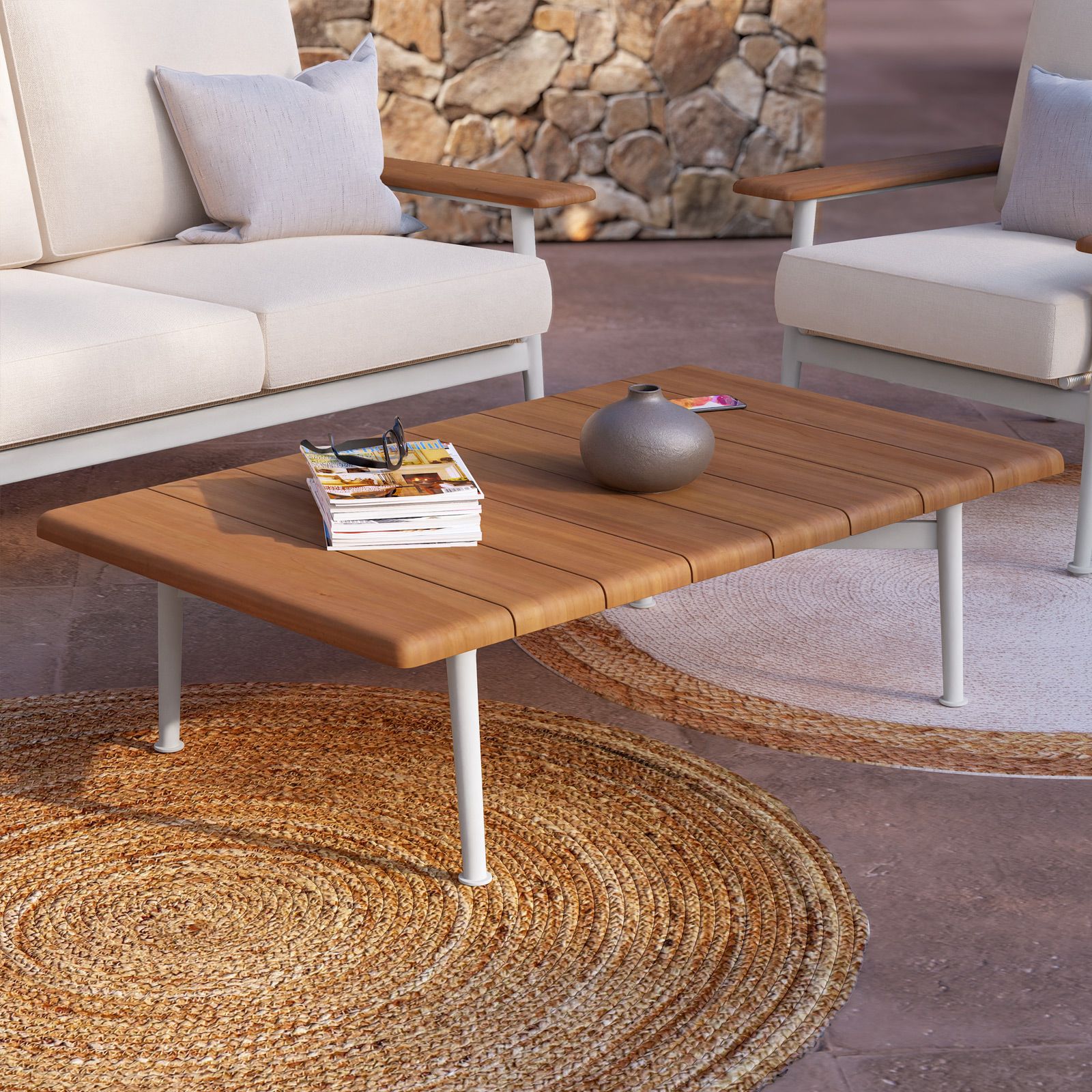 FADEDA Arco con ante mini, bianco, altezza: 10 cm