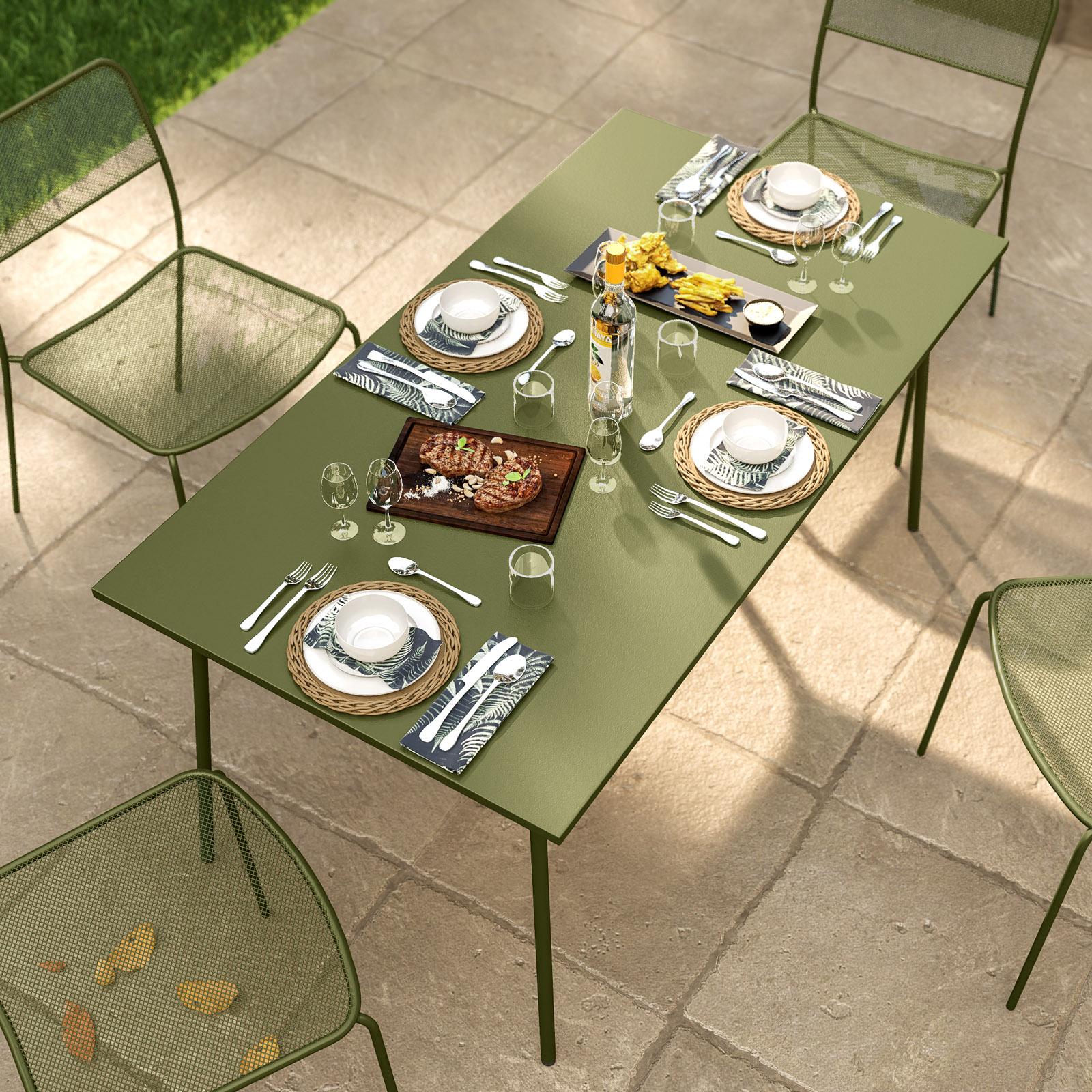 The Home Deco Factory Tavolino Da Esterno Sienna Verde Oliva - Main Image