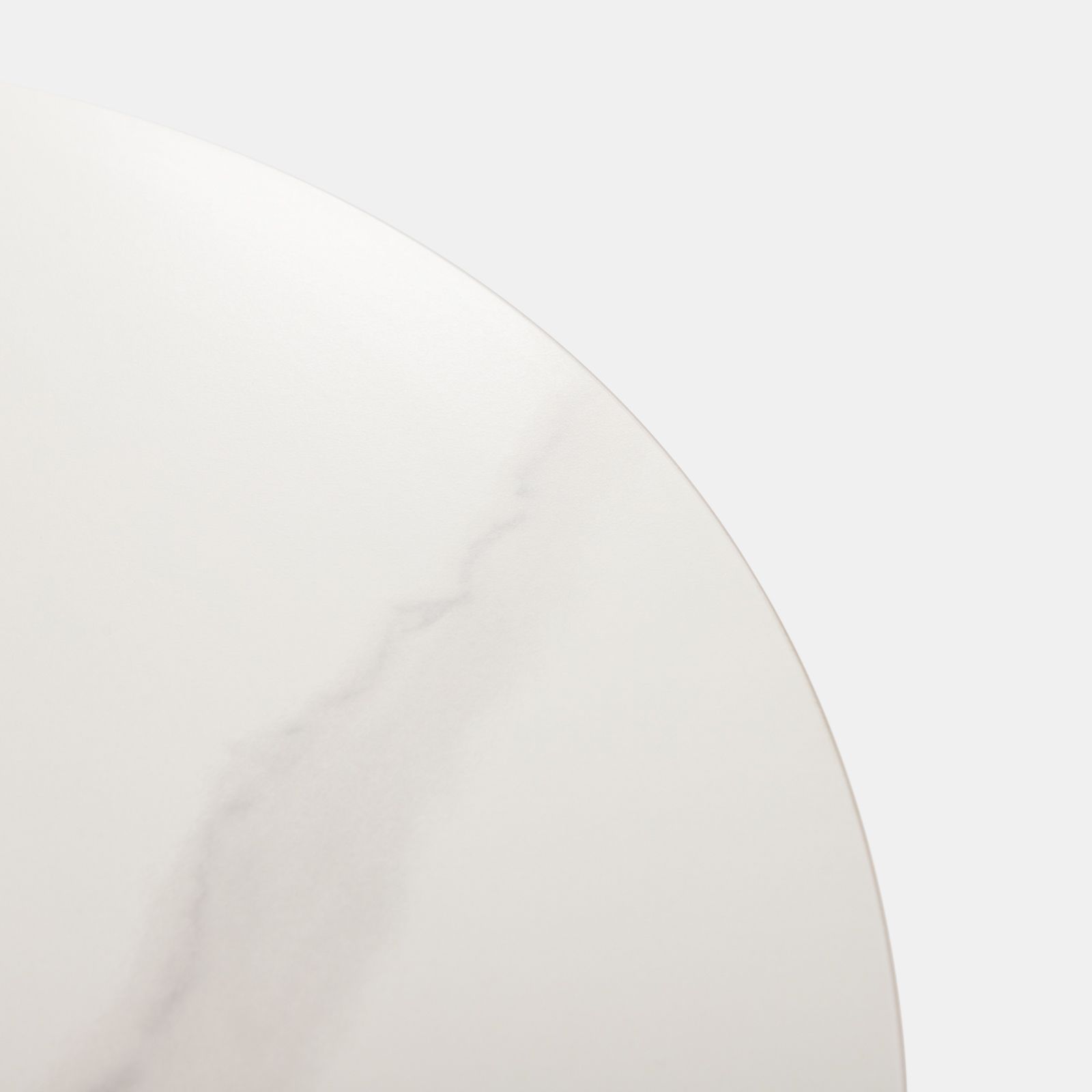 Tavolo rotondo moderno 100x73cm marmo bianco oro Onorato