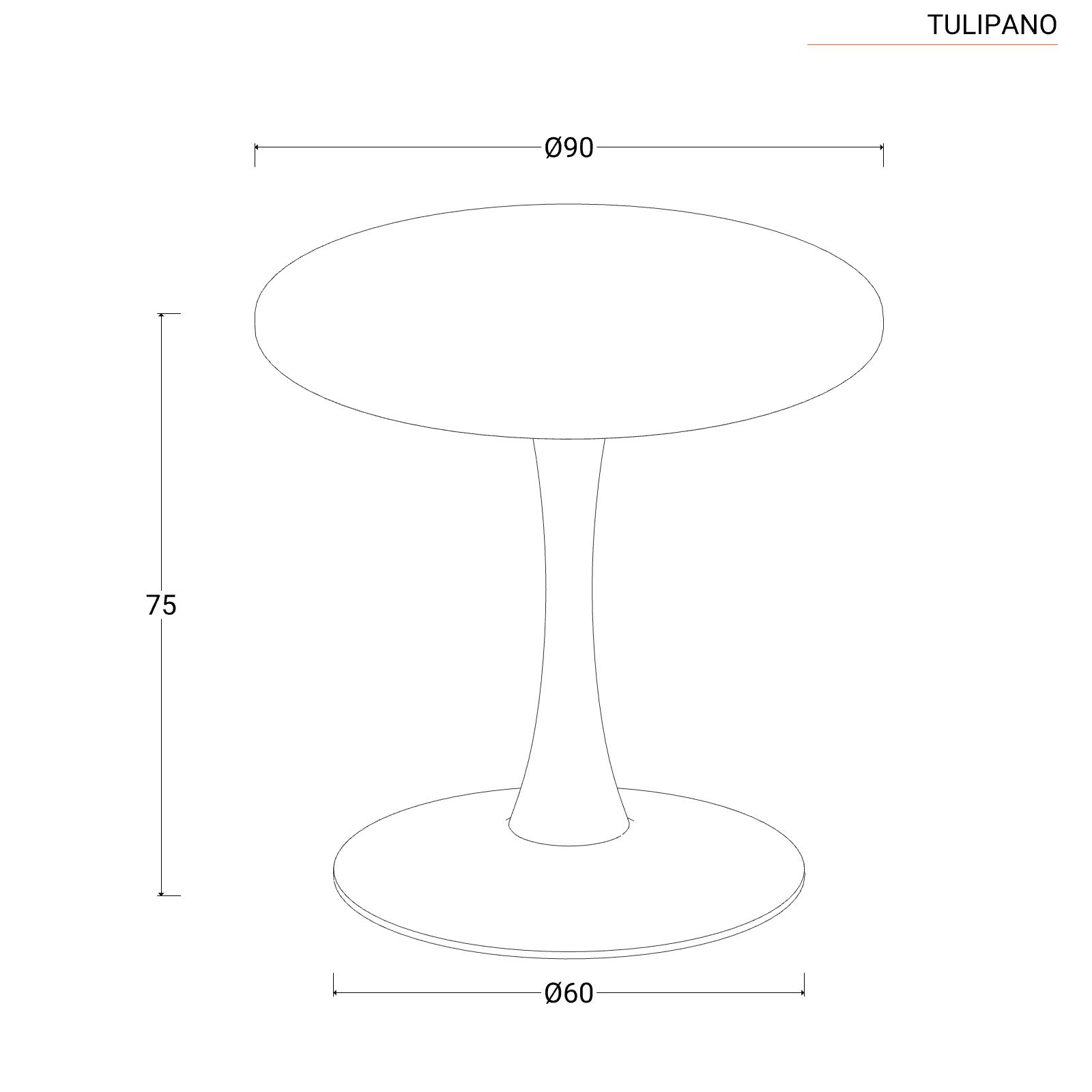 Cuneo tavolo allungabile bianco frassinato 90 x 90 cm - AZ103