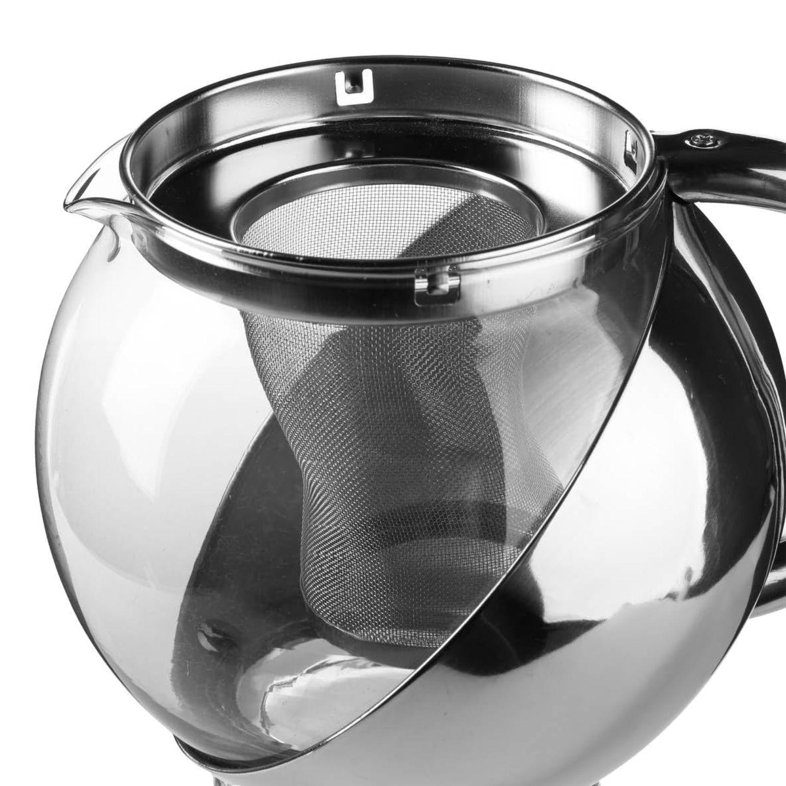 Teiera Fujian Zen Argento/Metallo - Riviera E Bar BTH450, Design Moderno