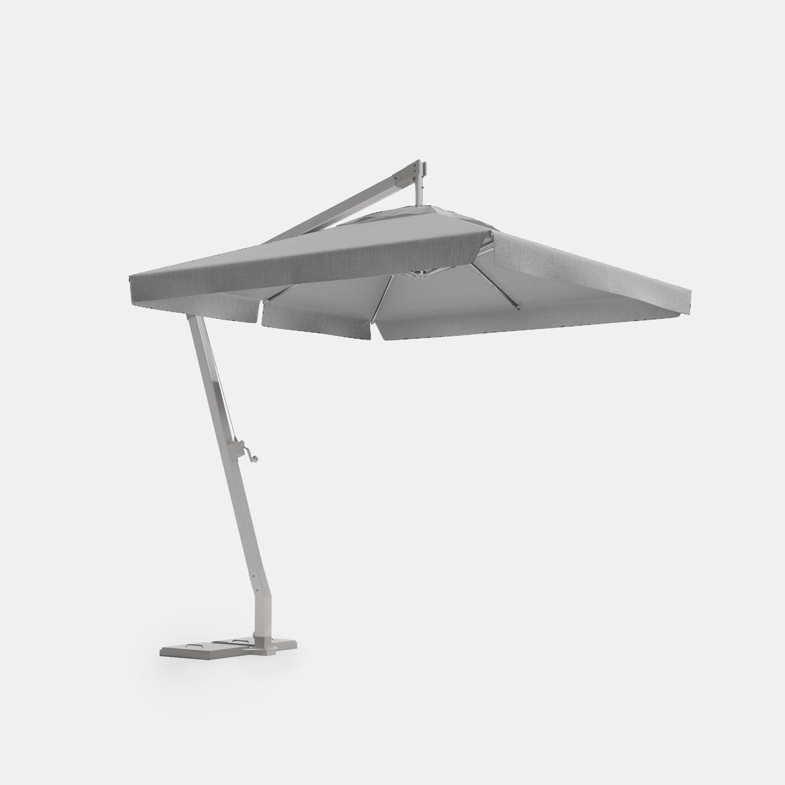Copertura Di Ricambio Per Ombrellone A Sbalzo 3x3m – Telo Quadrato In Poliestere 220g/m², Antipioggia, Per Patio Giardino, Colore Verde Scuro