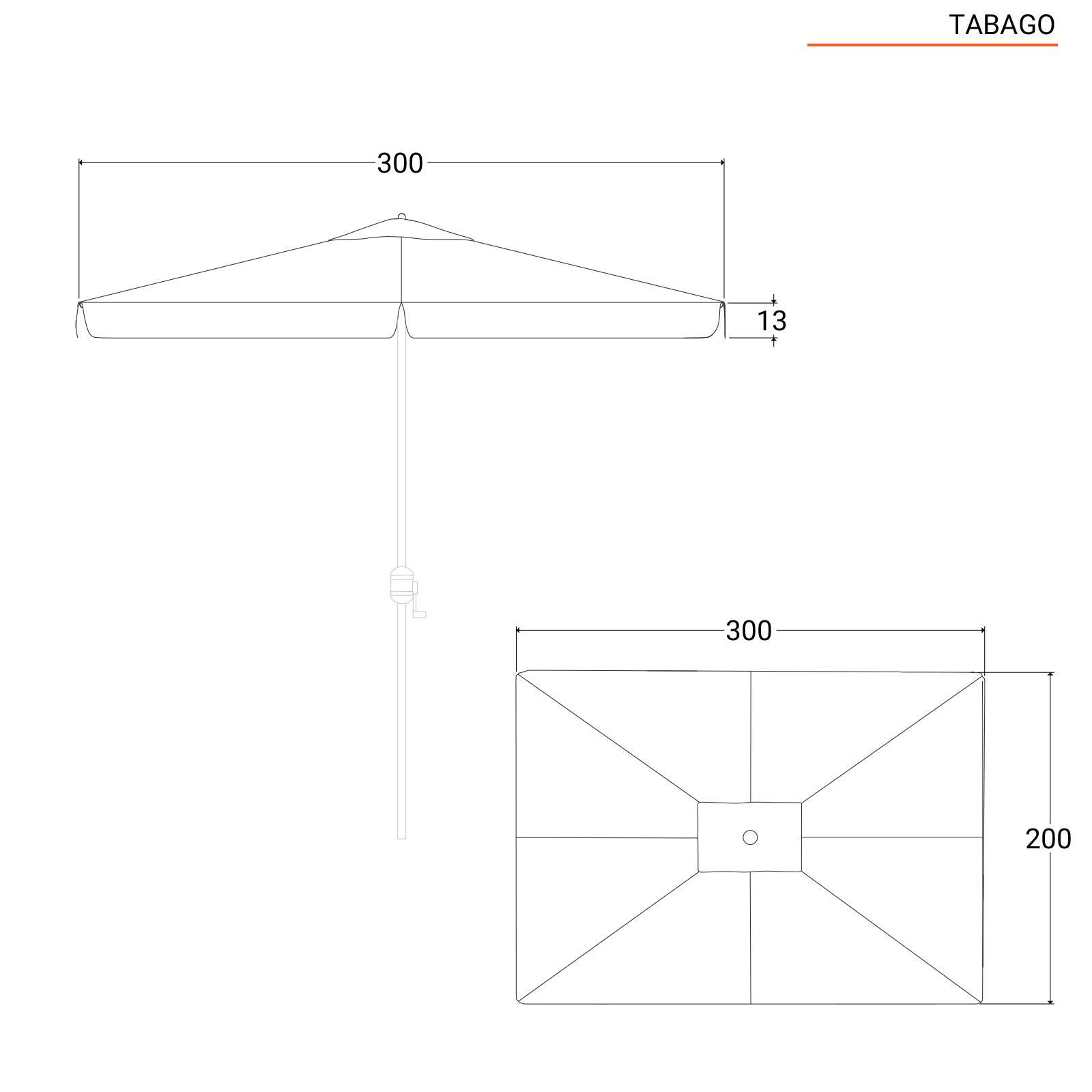 Copertura di ricambio per ombrellone da 2m/2.7m/3.0m, Telo di Ricambio per Ombrellone da 6/8 costole, impermeabile, anti-ultravioletto, Copertura per ombrellone da giardino(Colore:Bianco,Misurare:2.7m