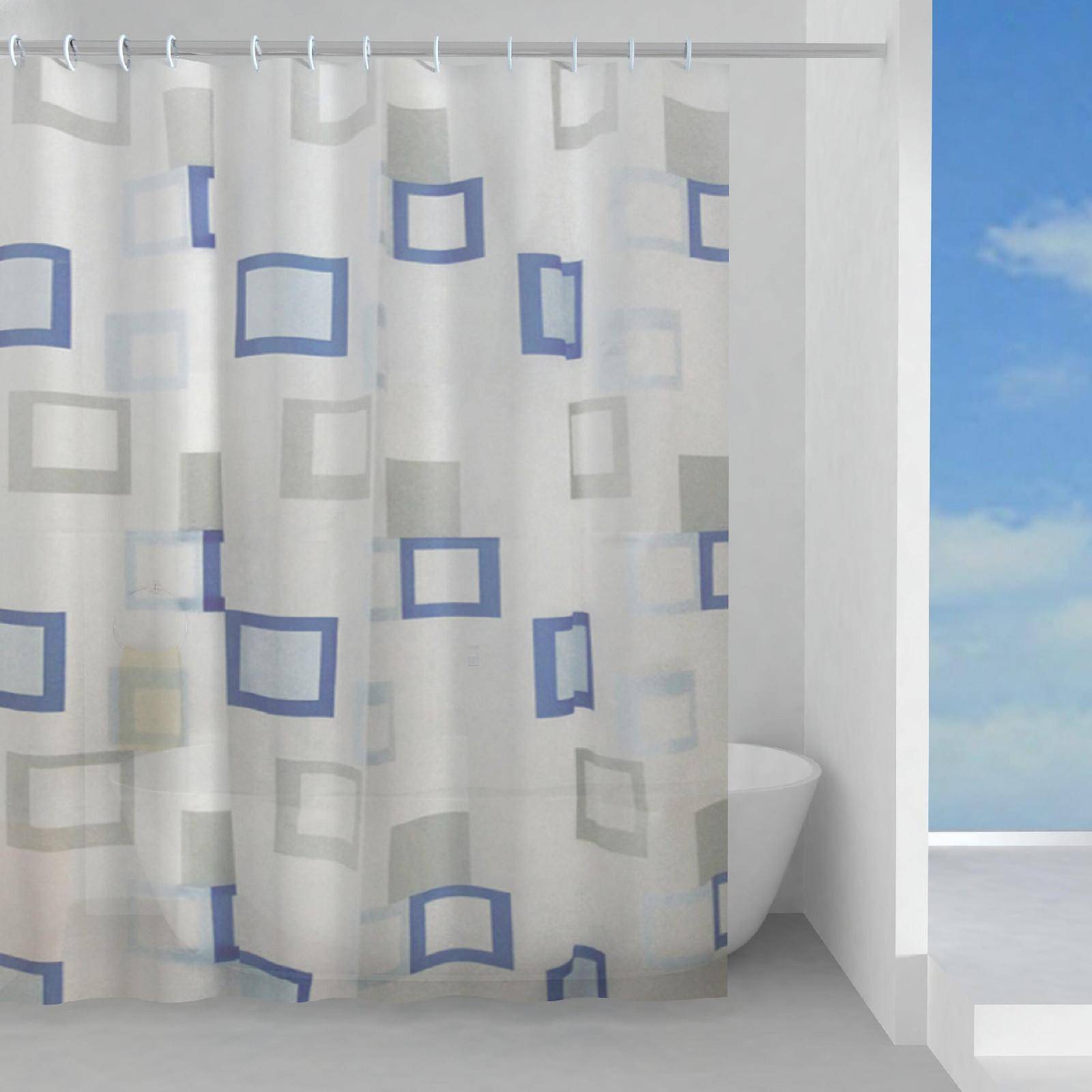 Tenda doccia o vasca 120x200 cm in peva fantasia geometrica - Frame di Gedy