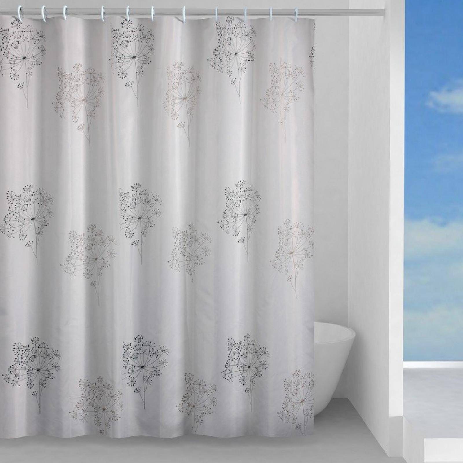 Tenda doccia o vasca in tessuto con fantasia a fiori 120x200 cm - Parfume  di Gedy