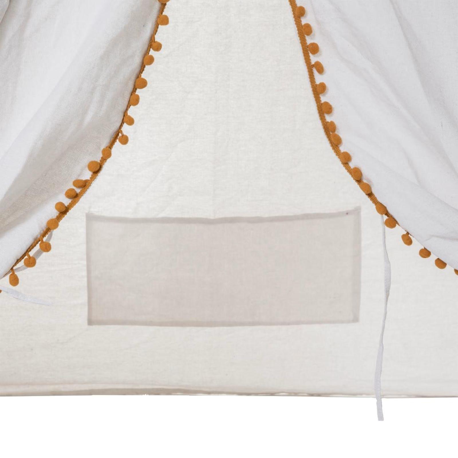 Tenda A Pannello Home Fashion Con Triangolo – 160x57 Cm, Bianco, Tessuto Jacquard 100% Poliestere, Motivo Foglie