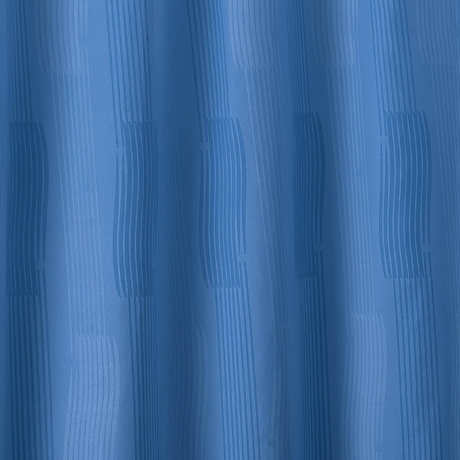 Tenda Da Doccia Con Stampa Lago E Montagne - 175x200 Cm Con Ganci - Tessuto Idrorepellente Turchese/Corallo - Foto 4