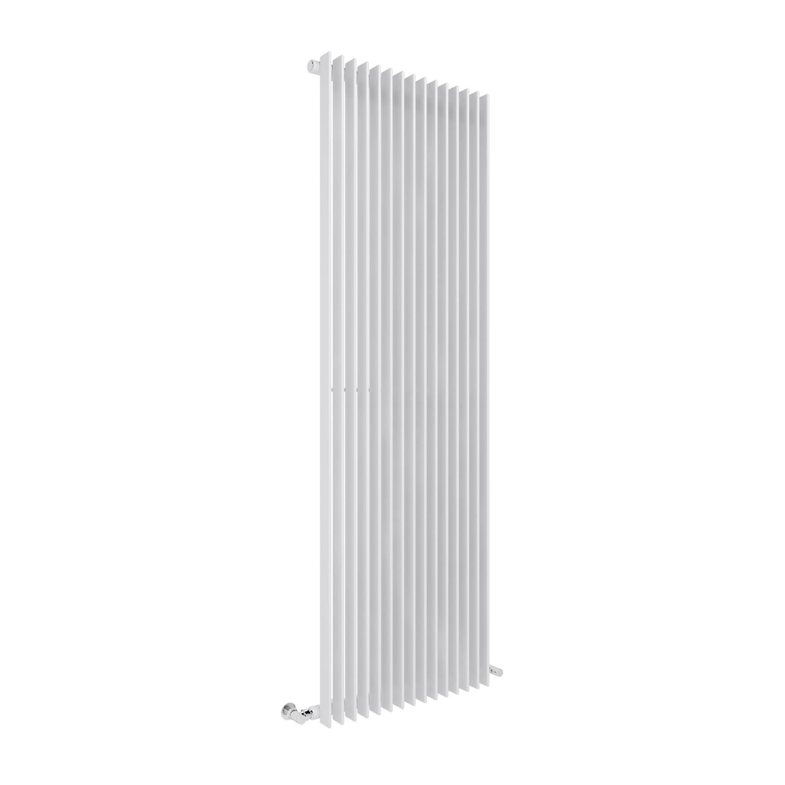 Termoarredo per bagno in acciaio Aliseo Bianco 380 mm