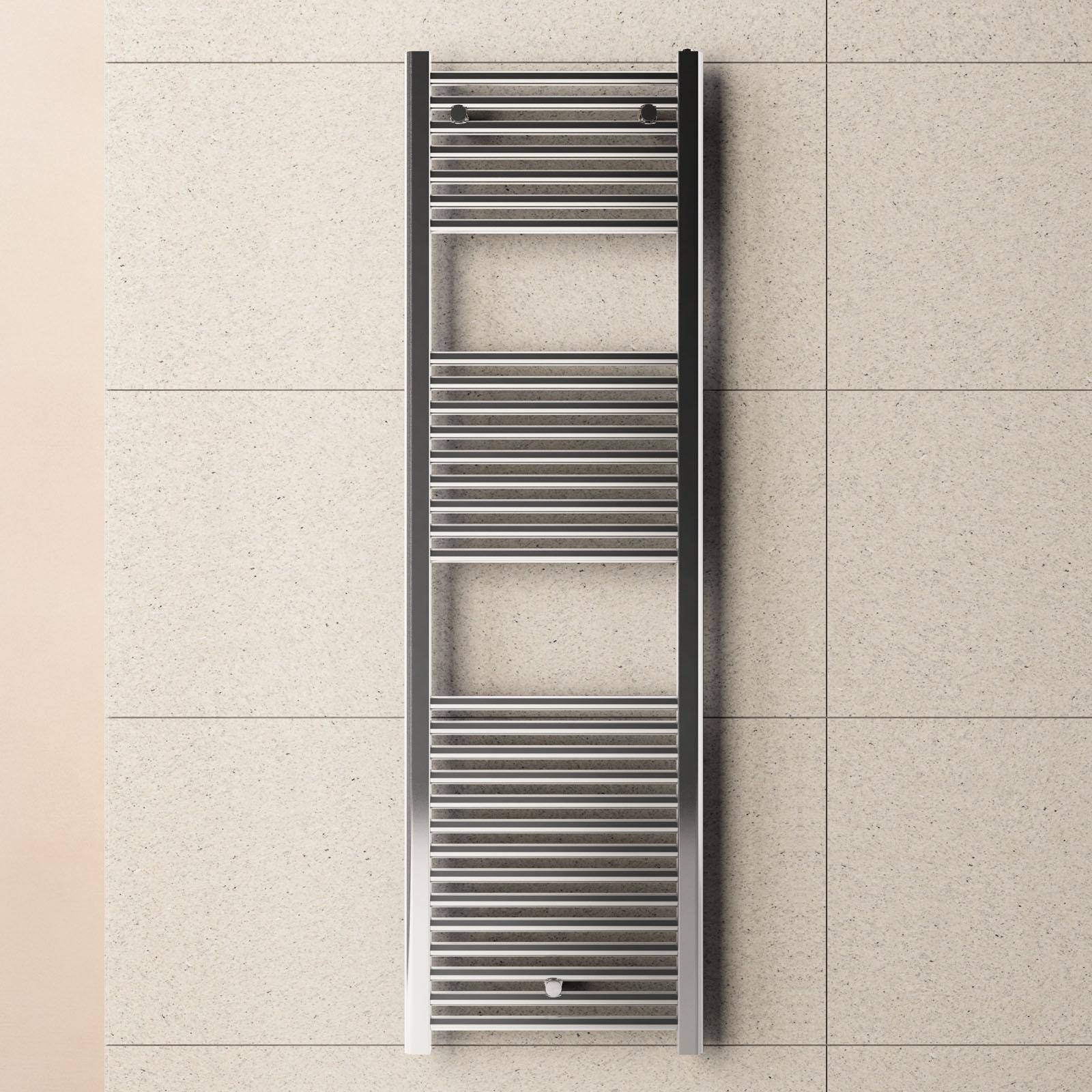 Termoarredo scaldasalviette 1500x450 cromo interasse 400 mm - Alpina