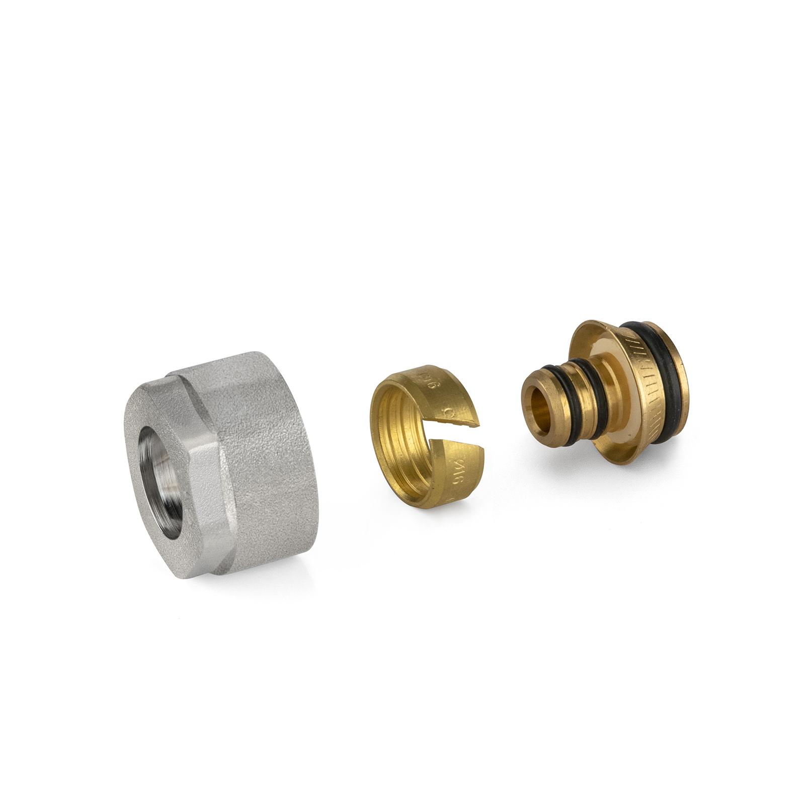 Valvola Termostatica Di Ritorno M30x1,5 Per Riscaldamento A Pavimento - Ottone 1/2" BSP Per Collettori