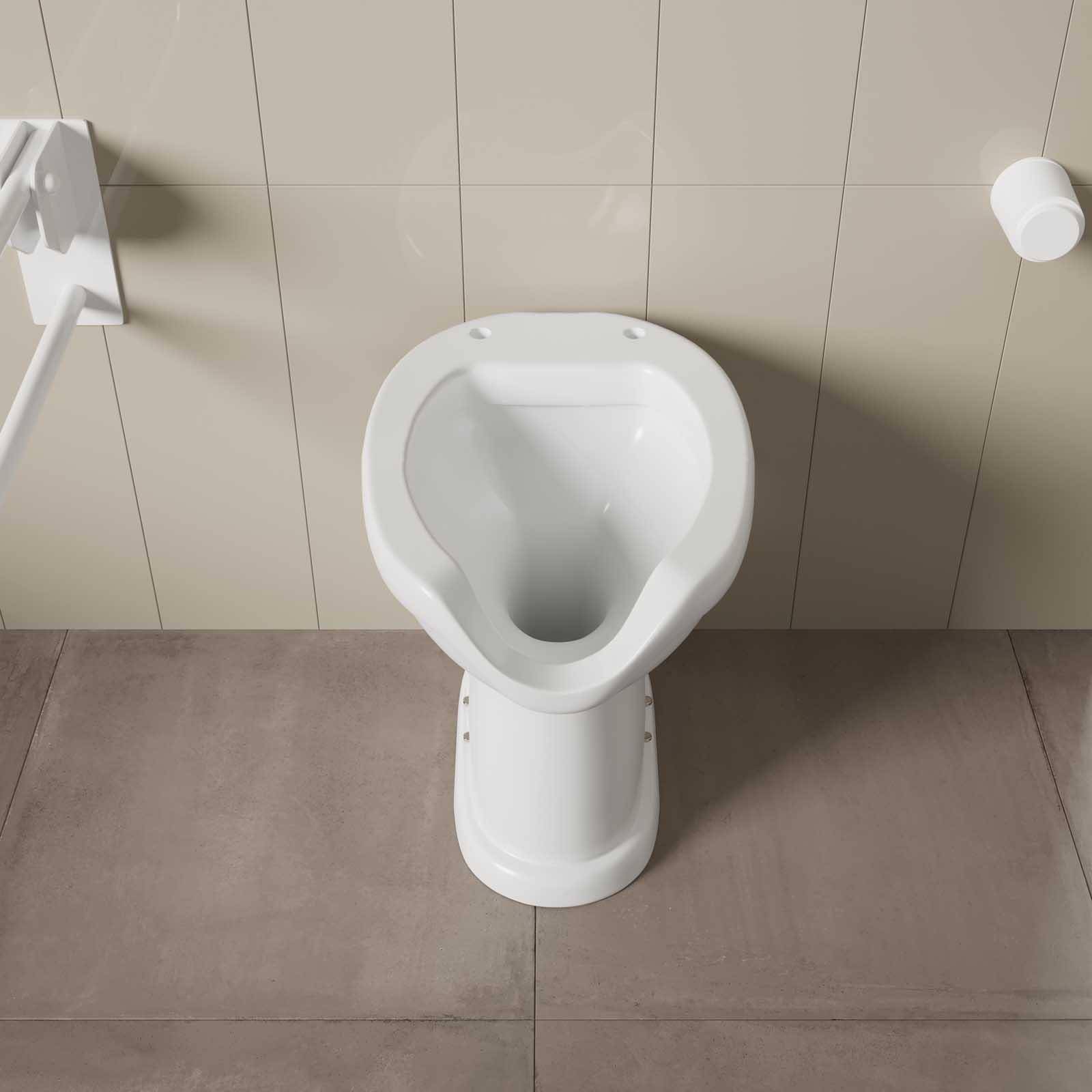 Vaso WC disabili, con apertura frontale, scarico a pavimento - Grassia srl