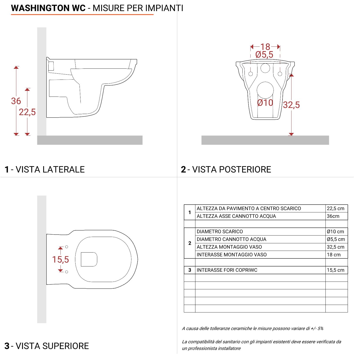 Vaso sospeso classico