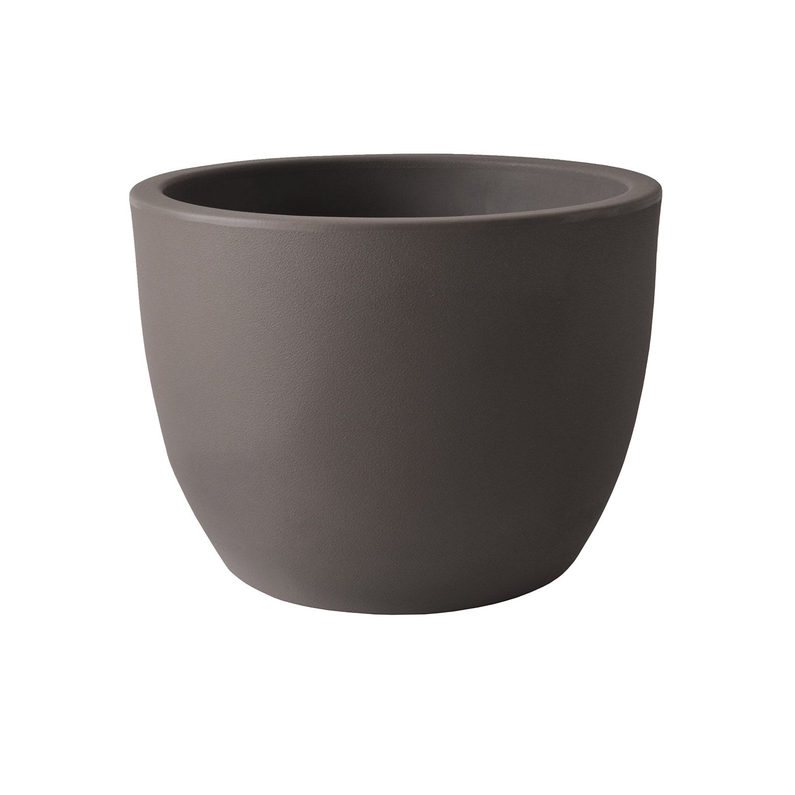 Vaso da esterno 50 cm in resina color cappuccino 25 Lt