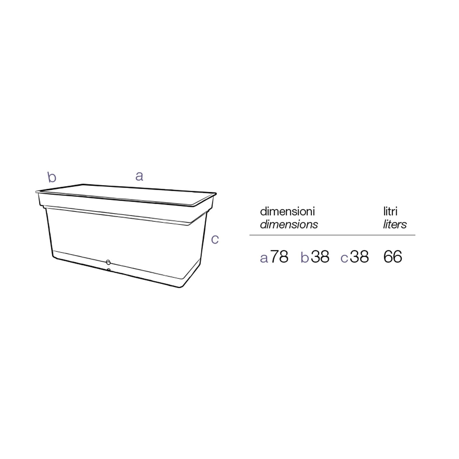 Set 8 Vasi Rettangolari Con Sottovaso HAC24 | 40x40 Cm, Antracite, Plastica Resistente Al Gelo | Per Balcone E Giardino