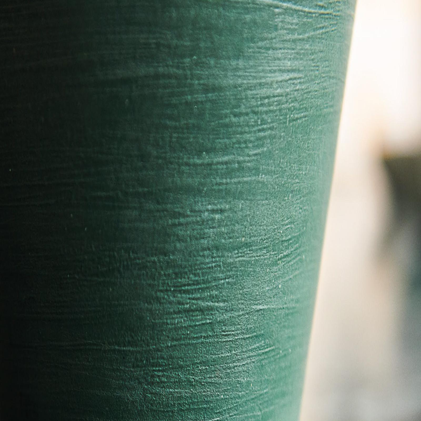 Vaso Autoinnaffiante Plastia Berberis 30 Cm – Fioriera Con Indicatore Livello Acqua, Per Balcone E Interno, Colore Grigio/verde