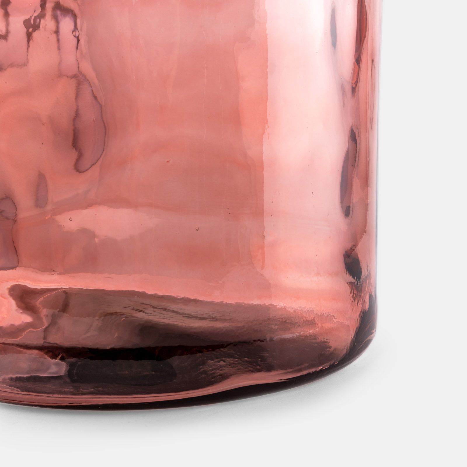 Vaso h 75 cm in vetro riciclato rosa - Plein