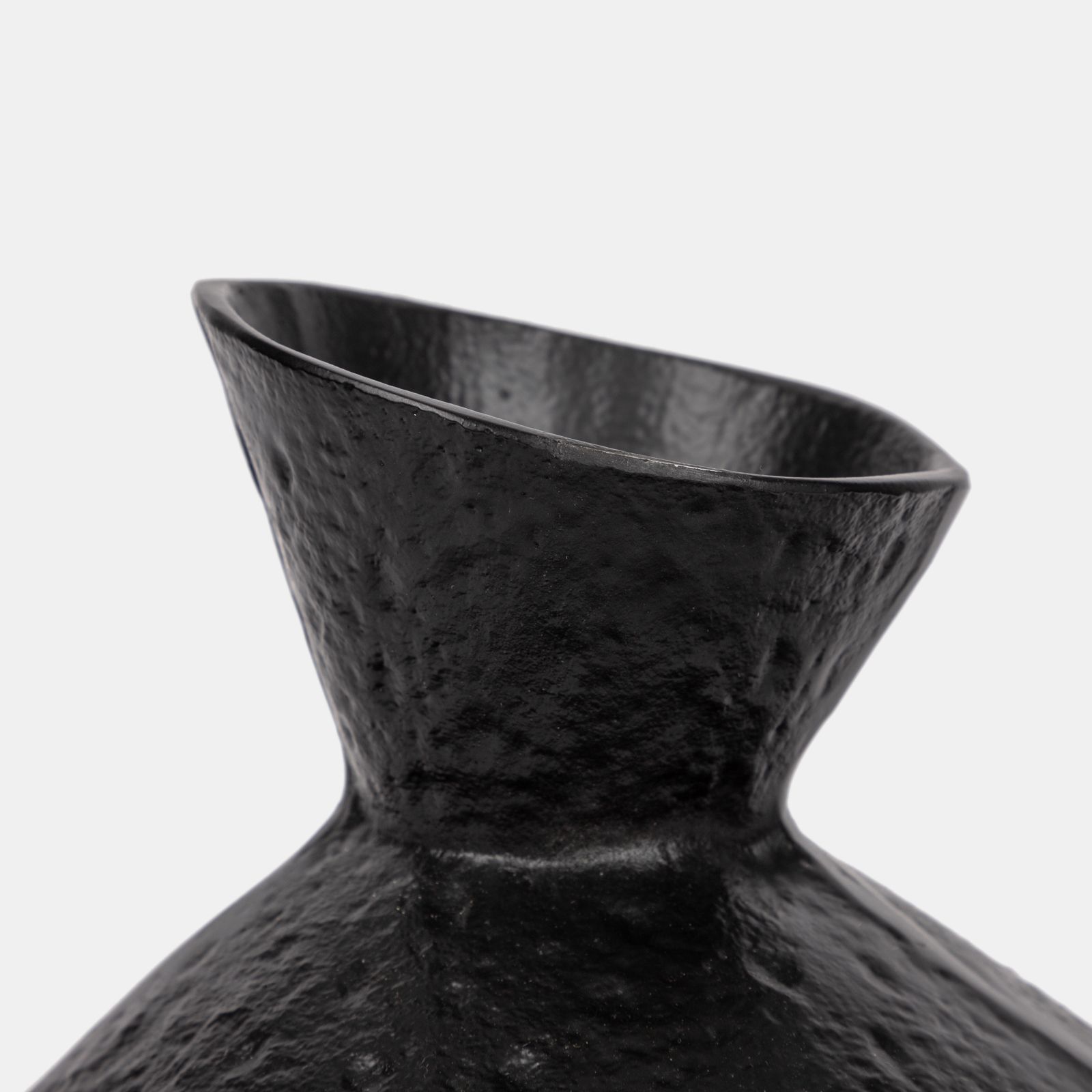 Vaso decorativo Ø 23 cm in alluminio nero