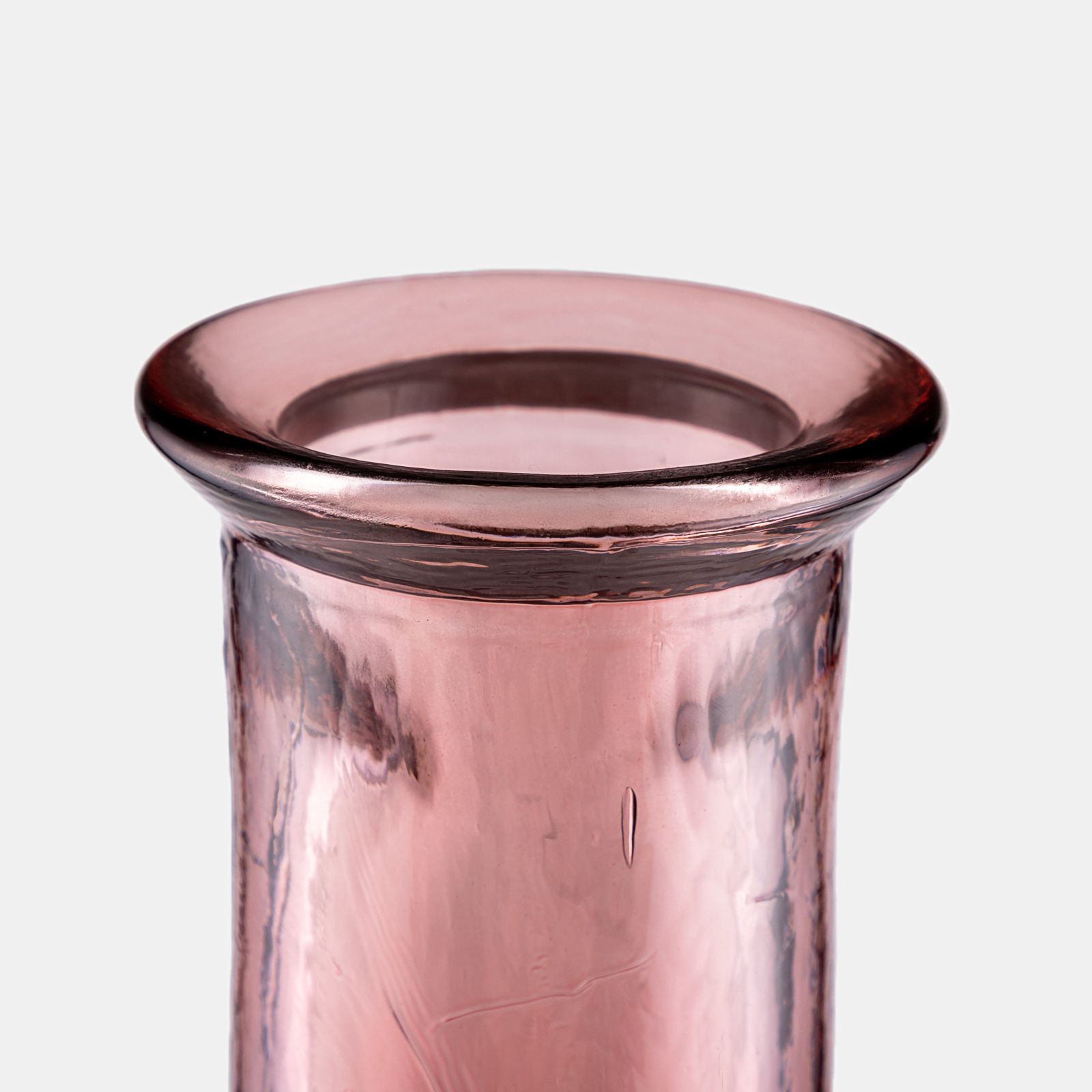 Vaso h 100 cm in vetro riciclato rosa - Klenia