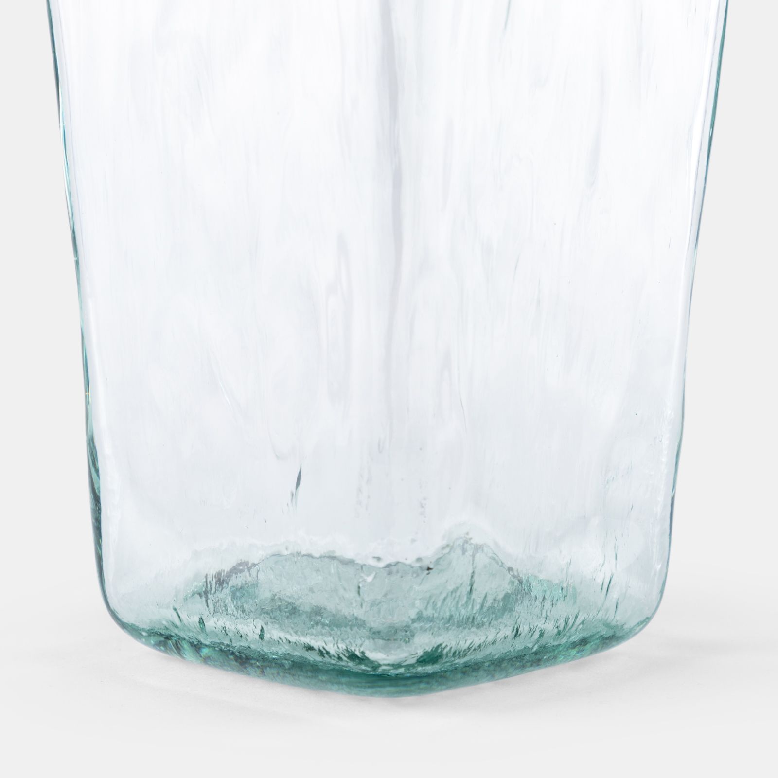 Vaso h35 cm in vetro riciclato trasparente - Bumpy