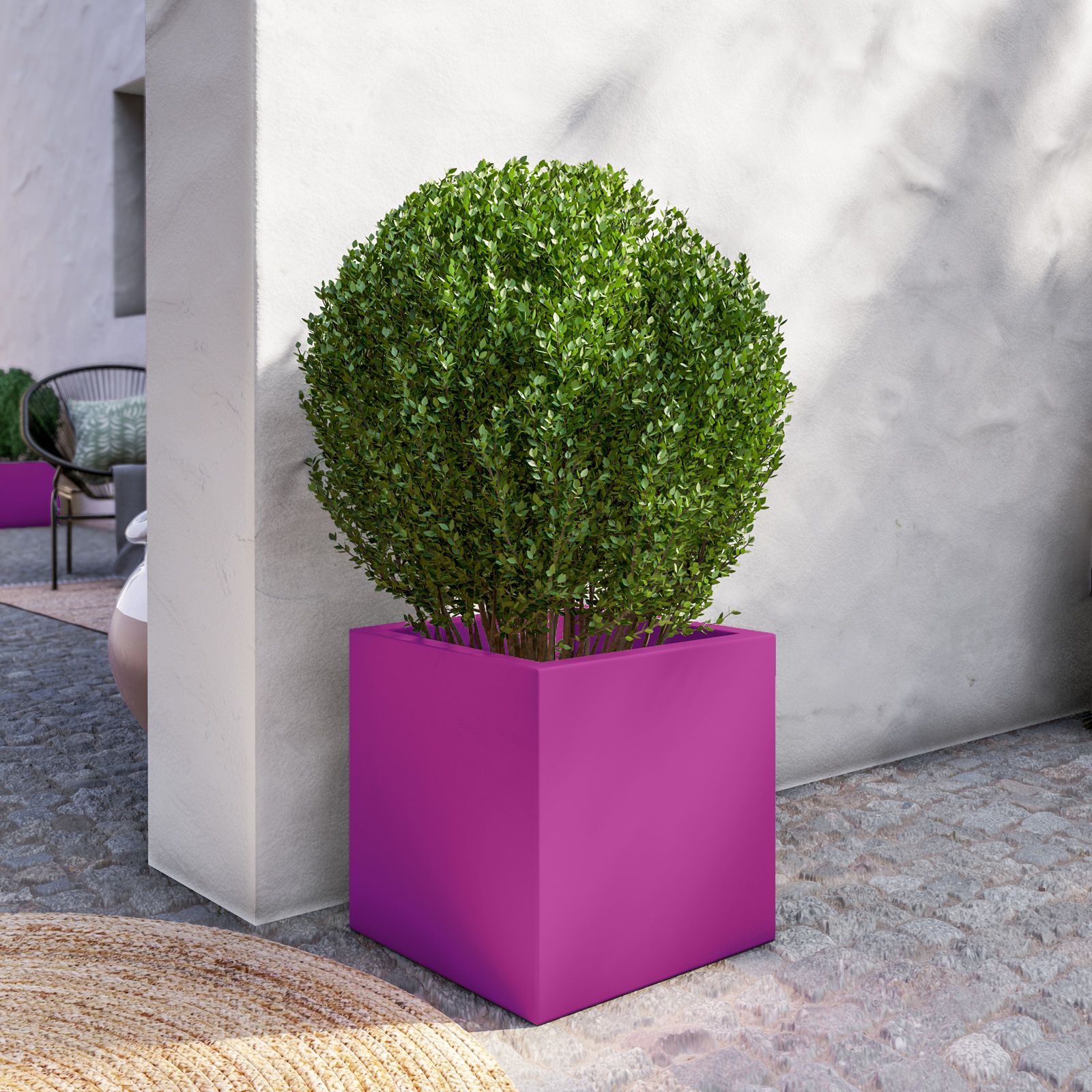 SENSE Vaso da giardino nero H 36 cm - Ø 40 cm