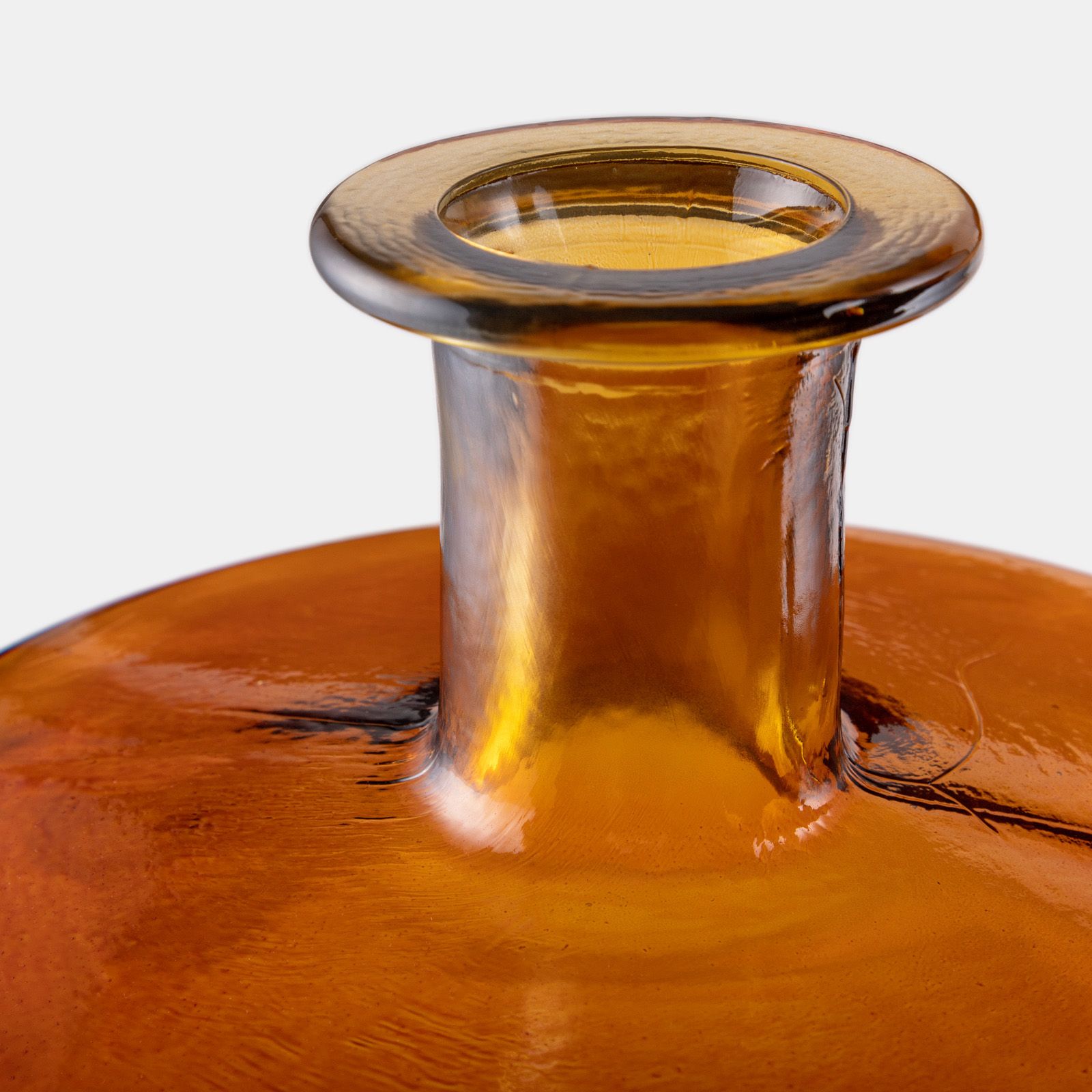 Vaso h 75 cm in vetro riciclato ambra - Plein
