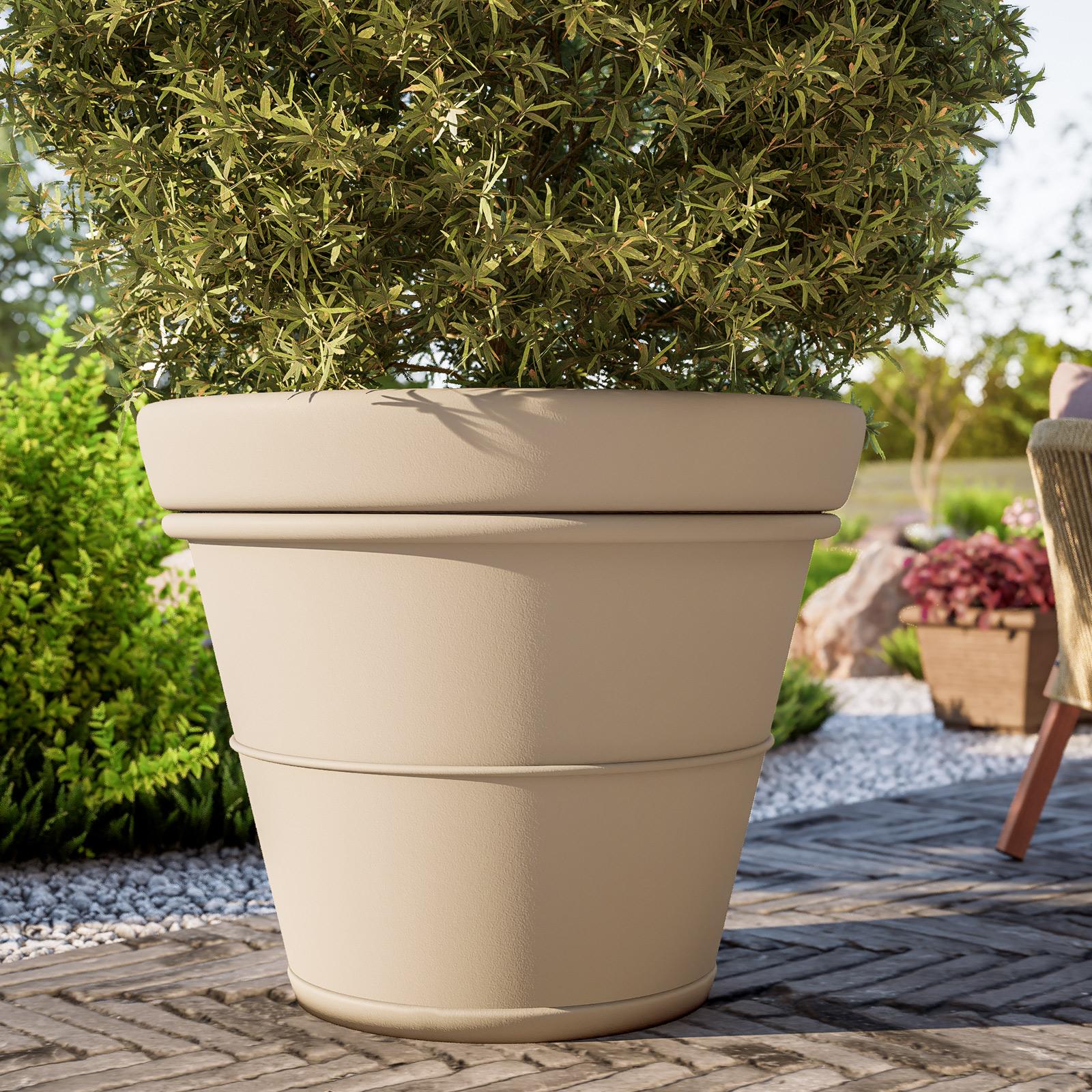 Vaso Per Piante E Fiori Splofy PROSPERPLAST In Polipropilene Lilla H 11 Cm 15 Cm 82946396