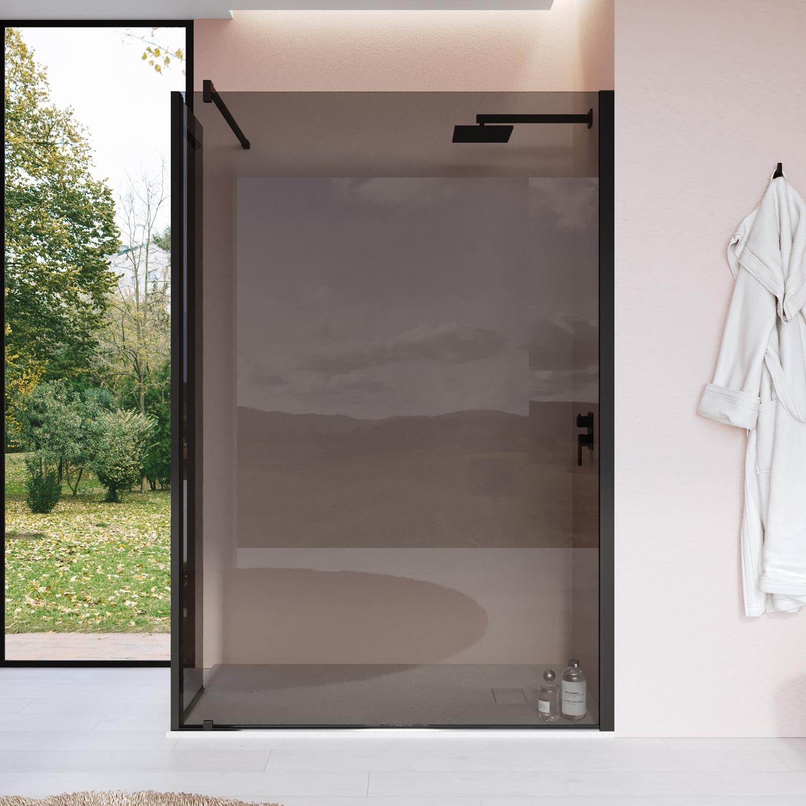 Base Girevole Per TV Grandi Fino A 50kg - Vetro Temperato Nero Fumè 114x32cm - Foto 7