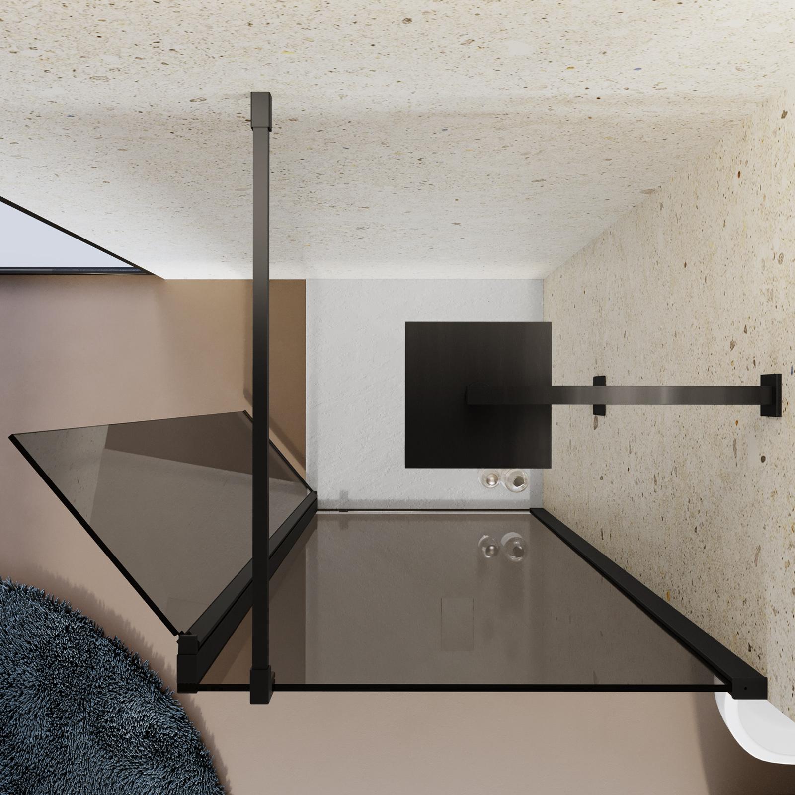 Base Girevole Per TV In Vetro Temperato - 70x32 Cm - Portata 40 Kg - Nero Fumè - Foto 7