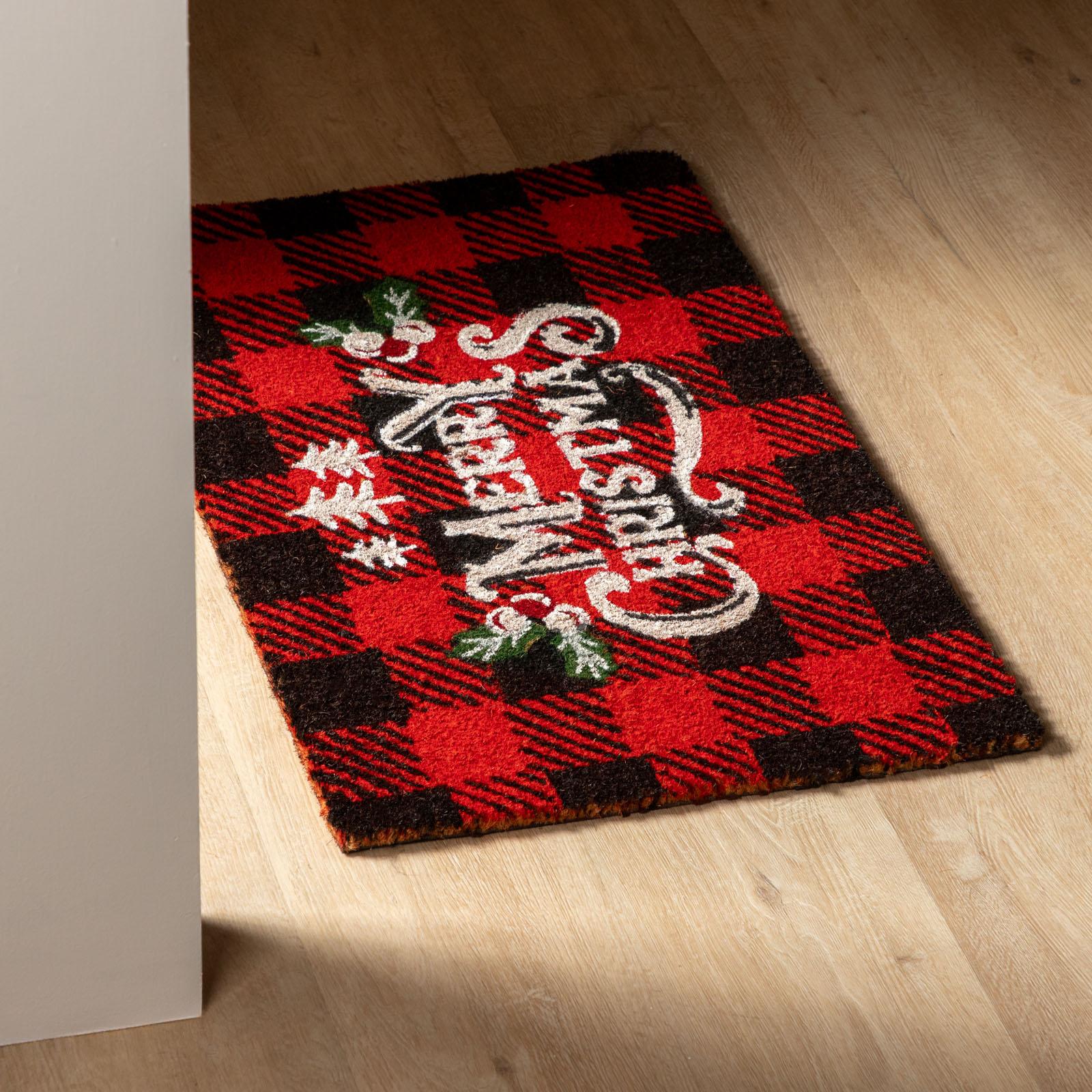 Zerbino antiscivolo a tema Merry Chirstmas per bagno Tappeti